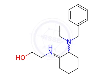 Chemical structure of 2-((2-(Benzyl(ethyl)amino)cyclohexyl)amino)ethanol
