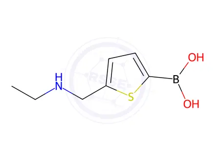 Chemical structure of (5-((Ethylamino)methyl)thiophen-2-yl)boronic acid
