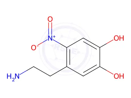 Chemical structure of 6-Nitrodopamine