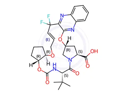 Chemical structure of Glecaprevir Impurity 2