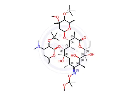 Chemical structure of Silylated Erythromycin Oxime Ketal