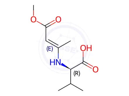Chemical structure of Valine Impurity 153