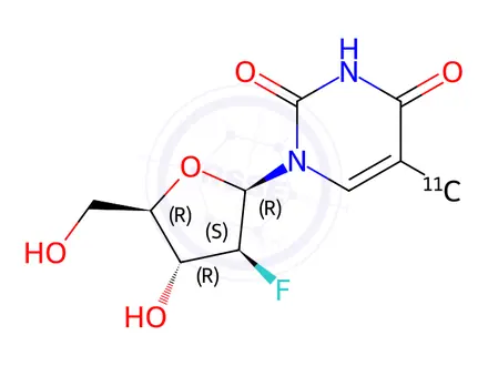 Chemical structure of CLEVUDINE-11C