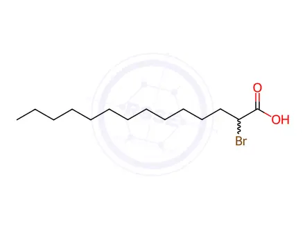 Chemical structure of 2-Bromotetradecanoic acid