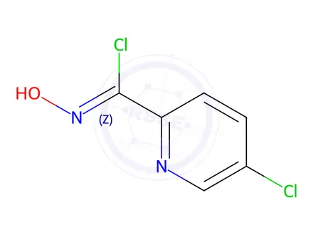 Chemical structure of 5-Chloro-N-hydroxypicolinimidoyl chloride