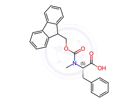 Chemical structure of Fmoc-N-Me-Phe-OH