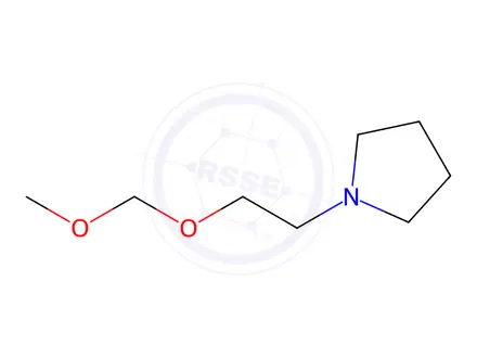 Chemical structure of Pyrrolidine, 1-[2-(methoxymethoxy)ethyl]-(9CI)