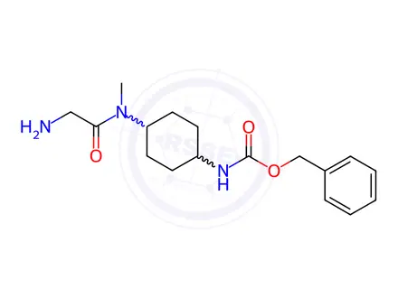 Chemical structure of Benzyl (4-(2-amino-N-methylacetamido)cyclohexyl)carbamate