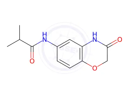Chemical structure of n-(3-Oxo-3,4-dihydro-2h-benzo[b][1,4]oxazin-6-yl)isobutyramide