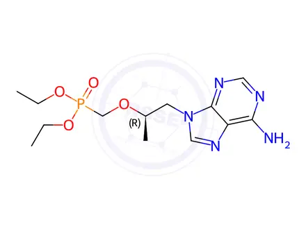 Chemical structure of Tenofovir Diethyl Ester (R)-Isomer