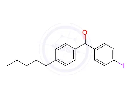Chemical structure of (4-Iodophenyl)(4-pentylphenyl)methanone