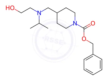 Chemical structure of Benzyl 4-(((2-hydroxyethyl)(isopropyl)amino)methyl)piperidine-1-carboxylate
