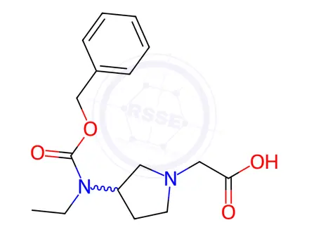 Chemical structure of 2-(3-((3-(Benzyloxy)-3-oxopropyl)amino)pyrrolidin-1-yl)acetic acid