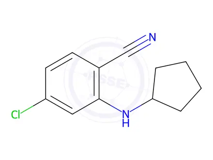 Chemical structure of 4-Chloro-2-(cyclopentylamino)benzonitrile