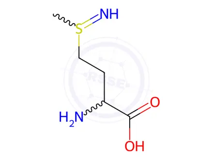 Chemical structure of Butanoic acid, 2-amino-4-(S-methylsulfinimidoyl)-(9CI)