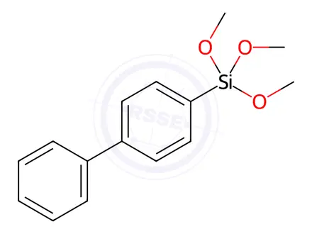 Chemical structure of [1,1'-Biphenyl]-4-yltrimethoxysilane