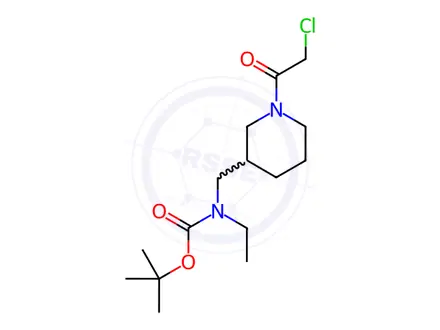 Chemical structure of tert-Butyl ((1-(2-chloroacetyl)piperidin-3-yl)methyl)(ethyl)carbamate