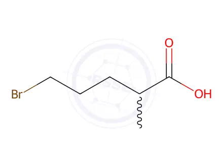 Chemical structure of 5-bromo-2-methylpentanoic acid