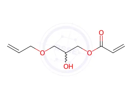 Chemical structure of Acrylic acid 2-hydroxy-3-(2-propenyloxy)propyl ester