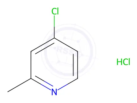 Chemical structure of 4-Chloro-2-methylpyridine hydrochloride