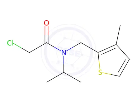 Chemical structure of 2-Chloro-N-isopropyl-N-((3-methylthiophen-2-yl)methyl)acetamide
