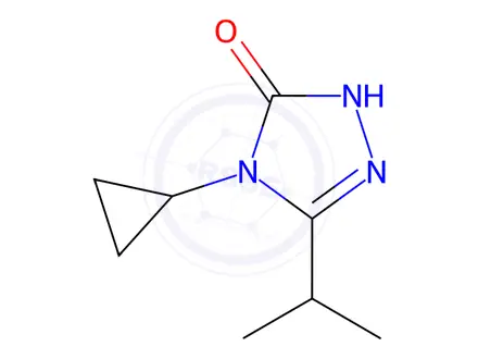 Chemical structure of 3H-1,2,4-Triazol-3-one,4-cyclopropyl-2,4-dihydro-5-(1-methylethyl)-(9CI)