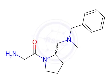 Chemical structure of 2-Amino-1-(2-((benzyl(methyl)amino)methyl)pyrrolidin-1-yl)ethanone