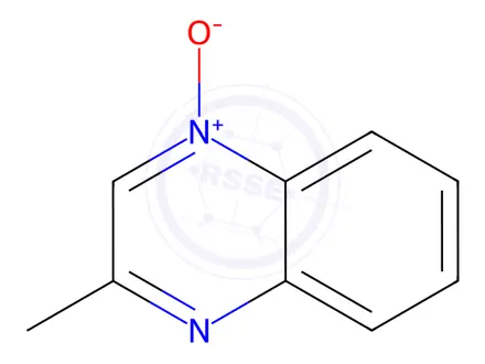 Chemical structure of Quinoxaline, 2-methyl-, 4-oxide