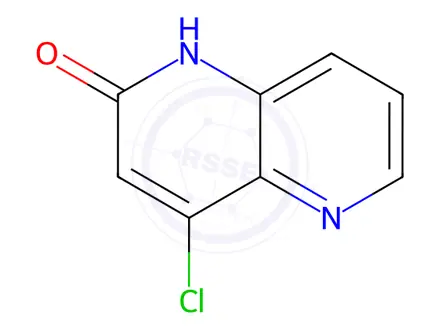 Chemical structure of 4-chloro-1,2-dihydro-1,5-naphthyridin-2-one