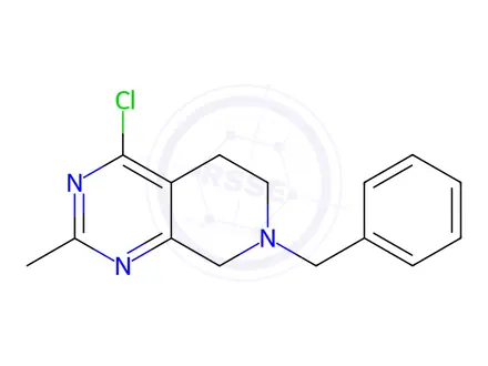 Chemical structure of 7-BENZYL-4-CHLORO-2-METHYL-5,6,7,8-TETRAHYDROPYRIDO[3,4-D]PYRIMIDINE