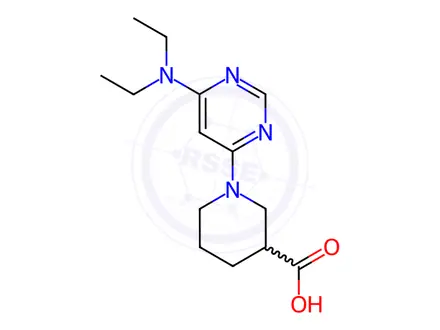 Chemical structure of 1-(6-DiethylaMino-pyriMidin-4-yl)-piperidine-3-carboxylic acid