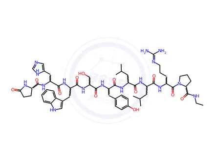 Chemical structure of Leuprorelin (Leuprolide) EP Impurity E