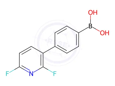 Chemical structure of (4-(2,6-Difluoropyridin-3-yl)phenyl)boronic acid