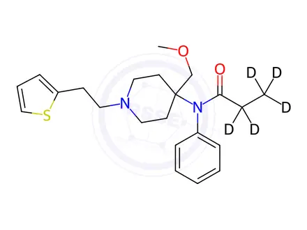 Chemical structure of Sufentanil-d5