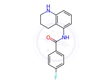 Chemical structure of 4-Fluoro-n-(1,2,3,4-tetrahydroquinolin-5-yl)benzamide