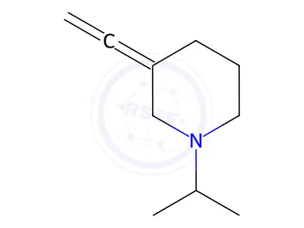 Chemical structure of Piperidine, 3-ethenylidene-1-(1-methylethyl)-(9CI)