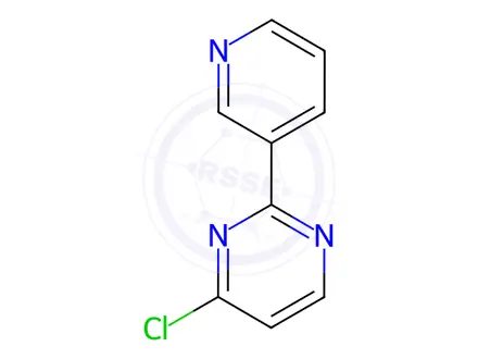 Chemical structure of 4-chloro-2-pyridin-3-ylpyrimidine