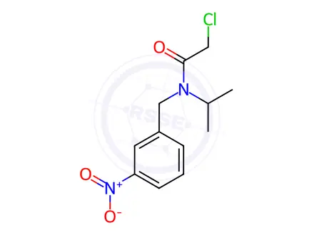 Chemical structure of 2-Chloro-N-isopropyl-N-(3-nitrobenzyl)acetamide