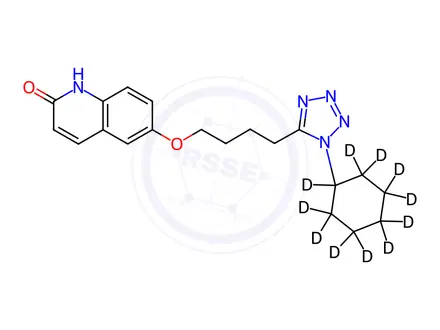 Chemical structure of 3,4-Dehydro Cilostazol-d11