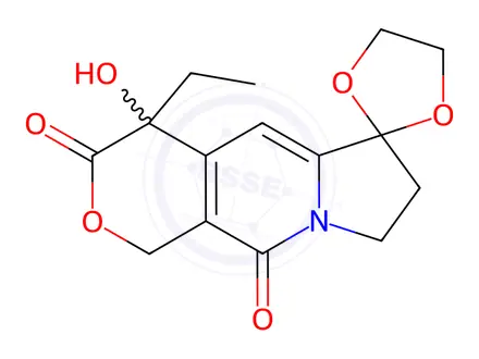 Chemical structure of keto protection of Camptothecin impurity