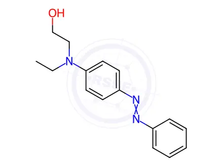 Chemical structure of Ethanol, 2-[ethyl[4-(2-phenyldiazenyl)phenyl]aMino]-