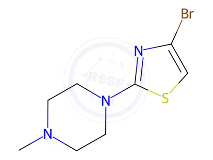 Chemical structure of 4-Bromo-2-(n-methylpiperazin-1-yl)thiazole