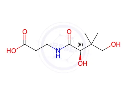 Chemical structure of D-Pantothenic acid