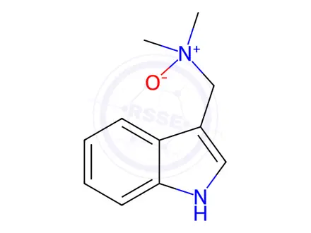 Chemical structure of GRAMINE, N-OXIDE