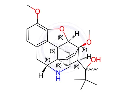 Chemical structure of (αS,5α,7α)-α-(1,1-Dimethylethyl)-4,5-epoxy-3,6-dimethoxy-α-methyl-6,14-ethenomorphinan-7-methanol