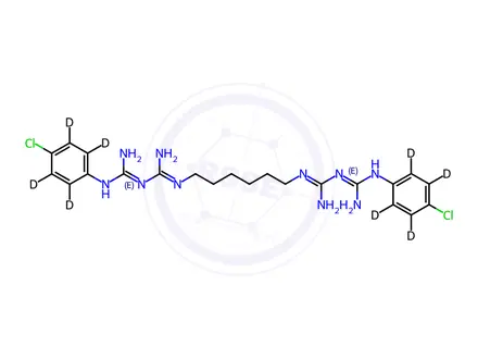 Chemical structure of Chlorhexidine-d8 Dihydrochloride