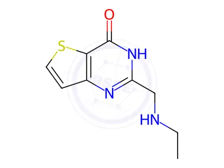 Chemical structure of 2-[(ethylamino)methyl]thieno[3,2-d]pyrimidin-4(3h)-one