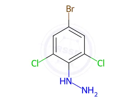 Chemical structure of (4-Bromo-2,6-dichlorophenyl)hydrazine