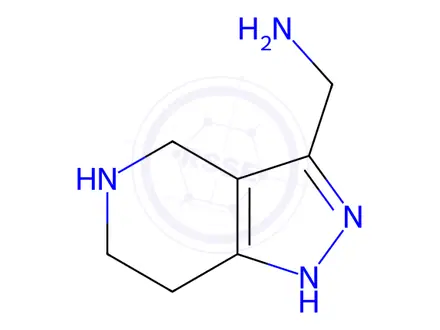 Chemical structure of (4,5,6,7-Tetrahydro-2H-pyrazolo[4,3-c]pyridin-3-yl)methanamine
