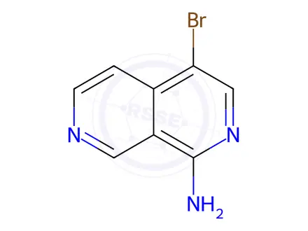 Chemical structure of 4-Bromo-2,7-naphthyridin-1-amine